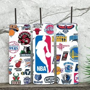 20oz tumbler NBA Skinny Tumblers. national basketball Association
